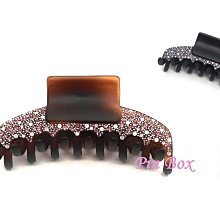 Pin Box 法國低調抓 小巧長齒 好抓髮量抓得多 實用方便 立體小花 N748-1-SM 法國製*霧底咖 ※現貨※ 歷史價格詳細信息