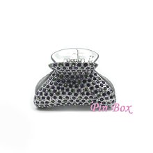 【NEW】Pin Box法國抓夾/彩色水鑽搭配/百搭實用款 HF82790 亮面黑底*法國設計※現貨※ 歷史價格詳細信息