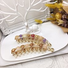 現貨-彩色寶石絨毛兔兔+熊熊 大BB髮夾 瀏海髮夾 側邊髮夾 化妝夾 可愛的東西 歷史價格詳細信息