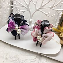 （ 現貨特價）正韓立體山茶花珍珠/三抓夾/鯊魚夾/蝴蝶結立體豹紋抓夾（3.5cm) 花朵層次抓夾約4.5cm 歷史價格詳細信息