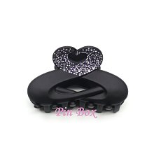 【NEW】Pin Box 法國抓夾/愛心曲線造型/適合公主盤髮/氣質高雅 C630-1 法國製*霧面黑底 ※現貨※ 歷史價格詳細信息