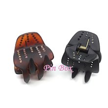【NEW】Pin Box 法國抓夾/輕巧隨時好搭配/適合公主盤髮/百搭款 C722 法國製*亮面黑底 亮面咖底 ※現貨※ 歷史價格詳細信息