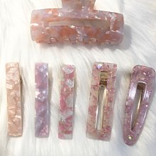 醋酸大花朵髮夾抓夾大號法式小眾女後腦勺鯊魚夾夾子頭飾發抓（滿599免運） 歷史價格詳細信息