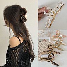 雙C金屬抓夾盤髮器頭飾髮夾後腦勺馬尾夾鯊魚夾盤髮抓大嘴巴 歷史價格詳細信息