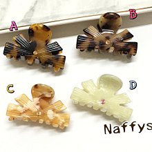 Naffyss✿ 韓國正品handmade簡約時尚豹紋琥珀玳瑁花紋造型髮夾/抓夾/鯊魚夾 歷史價格詳細信息