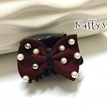 Naffyss✿時尚唯美浪漫小香風薔薇玫瑰花朵蝴蝶結珍珠水鑽髮夾/抓夾/鯊魚夾 歷史價格詳細信息