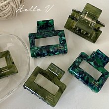 Hello V 正韓製 復古小金標氣質渲染鏤空髮夾抓夾*綠野仙踪墨綠暈染*飾品【G0906-01】 價格比較,價格查詢,歷史價格詳細信息