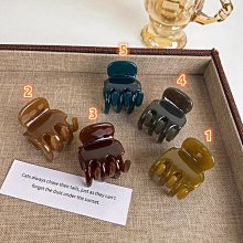 {朵朵韓飾} B9605 韓國直送(正韓)-氣質簡約果凍色壓克力抓夾(五色) 歷史價格詳細信息