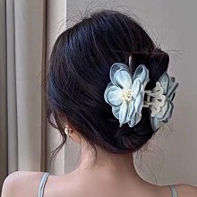 珍珠發夾女夏后腦勺盤發抓夾韓國網紅大號頭發夾子頭飾鯊魚夾發卡 歷史價格詳細信息