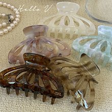 Hello V 正韓製 復古小金標氣質渲染鏤空髮夾抓夾*綠野仙踪墨綠暈染*飾品【G0906-01】 歷史價格詳細信息