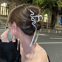 流蘇盤發抓夾 高端氣質發卡 仙氣後腦勺髮夾 女夏季大號鯊魚夾子　　滿299發貨!!! 歷史價格詳細信息