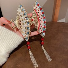 古風流蘇抓夾國風復古髮夾女2023新款後腦勺秋冬大號新中式鯊魚夾 歷史價格詳細信息