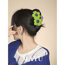 新款毛絨花朵抓夾女秋冬大號鯊魚夾子頭飾毛毛發夾網紅丸子頭發飾~特價 歷史價格詳細信息