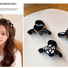 黑色山茶花流蘇耳環女小眾設計感氣質輕奢長款耳墜復古小香風耳飾~晴天 歷史價格詳細信息