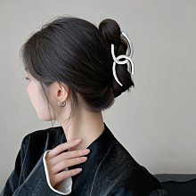 雙C金屬抓夾盤髮器頭飾髮夾後腦勺馬尾夾鯊魚夾盤髮抓大嘴巴 歷史價格詳細信息