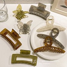 抓夾韓國亞克力發抓夾網紅 2023年新款法式發夾后腦勺夾子頭飾發卡大號 歷史價格詳細信息