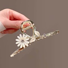 眼石抓夾女夏後腦勺頭髮夾子氣質盤發髮夾發量多珍珠大號鯊魚夾 歷史價格詳細信息