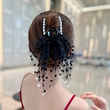 珠珠發夾女氣質減齡高馬尾固定神器抓夾網紅可愛鑲鉆后腦勺夾子潮~熱銷 歷史價格詳細信息