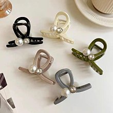 髮夾黑色珍珠絲絨抓夾發量多氣質后腦勺大號發夾鯊魚夾盤發發抓頭飾品 歷史價格詳細信息