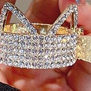 滿水鑽金色貓耳高馬尾固定神器抓夾~ 價格比較,價格查詢,歷史價格詳細信息