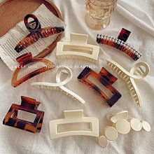 法式復古洗澡盤發 抓夾女 韓國優雅氣質 大號 后腦勺發夾子 鯊魚夾頭飾 歷史價格詳細信息