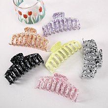 韓版水晶抓夾盤發爪子髮夾抓發卡女頭飾品氣質施華髮飾成人優雅 歷史價格詳細信息