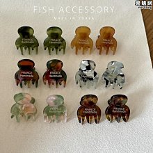 韓國進口抓夾小眾壓克力髮夾鯊魚夾後腦勺愛心半紮抓夾彈簧髮夾氣質~萬物館 歷史價格詳細信息