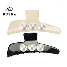 大號珍珠盤發抓夾醋酸髮飾發抓法式高級感鯊魚夾發卡夾子女後腦勺 歷史價格詳細信息