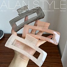 方形超大號13cm發量多鯊魚夾抓夾發抓后腦勺發夾頭飾盤發發卡女 咖色13cm 歷史價格詳細信息