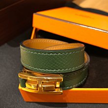 Hermes double tour kelly 全新黑色 銀扣 雙圈皮手環 歷史價格詳細信息