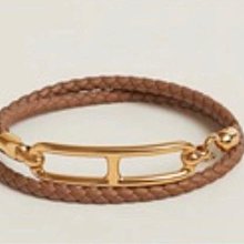 HERMES Roulis 皮革雙圈手環 (金棕Gold x 金) 價格比較,價格查詢,歷史價格詳細信息