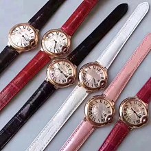 潮流女錶 卡地亞藍氣球手錶 錶盤33mm 石英機芯 圖片實拍 含包裝盒 歷史價格詳細信息