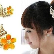 新款浪漫發飾水鉆銀色羽翼翅膀盤發側邊造型歐美發梳氣質新娘頭飾 歷史價格詳細信息