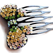 新款浪漫發飾水鉆銀色羽翼翅膀盤發側邊造型歐美發梳氣質新娘頭飾 歷史價格詳細信息