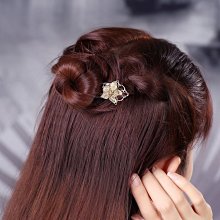 新款漢服髮飾髮釵對夾髮簪梳子精緻頭飾古裝配飾金屬琉璃盤髮拍照 歷史價格詳細信息