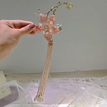 【流蘇可愛】漢服搭飾長飄帶髮飾古風日常夾子髮夾邊夾少女紅簡約森系鈴鐺套裝 歷史價格詳細信息