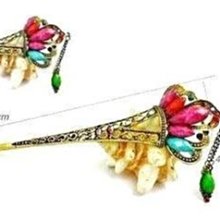 新款浪漫發飾水鉆銀色羽翼翅膀盤發側邊造型歐美發梳氣質新娘頭飾 歷史價格詳細信息