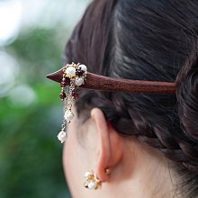 髮簪 步搖 簪子  煙雨江南發簪原創新潮復古風木簪森系步搖古典頭飾盤發漢女發飾 歷史價格詳細信息