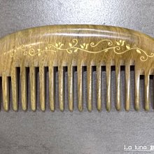 【La luna 銀飾豐華】綠檀木按摩保健木梳 刮痧板 整木製作(W1208-B) 歷史價格詳細信息