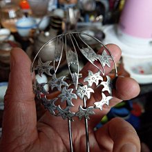 老銀簪一只，長13厘，包漿自然，無修補無毛病，8.4克 古玩 老物件 舊藏 -3632 歷史價格詳細信息