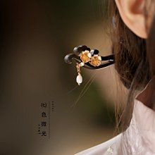 現貨熱銷-發飾高級感丸子頭仙女森系超仙盤發頭飾木簪春夏新品發簪簡約現代 歷史價格詳細信息