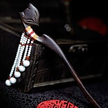 【熱賣精選】  複古時尚 牛骨 古典綠檀木 手工髮簪 高貴典雅（GA-0637） 歷史價格詳細信息