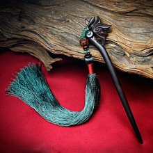 【熱賣精選】  複古時尚 牛骨 古典綠檀木 手工髮簪 高貴典雅（GA-0637） 歷史價格詳細信息