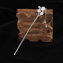 純銀990宮廷古裝髮簪古典頭飾百搭步搖流蘇古風髮釵盤髮飾品簪子 歷史價格詳細信息