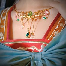 古風瓔珞項圈原創中式新娘秀禾項鏈馬面裙結婚鳳褂鳳冠漢服首飾 歷史價格詳細信息