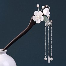 木發簪黑檀木簪子漢服配飾發釵步搖簡約現代復古風盤頭挽發頭飾品 歷史價格詳細信息