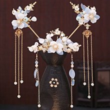 漢服配飾套裝古風頭飾華麗發冠簪子婚嫁秀禾新娘發飾步搖明制鳳冠-新店特惠 歷史價格詳細信息