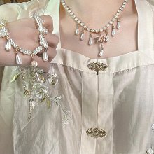 珍珠林~新貨到~晚宴焦點設計款~三串式粉珍珠加粉彩鑽手鍊#063+8 歷史價格詳細信息