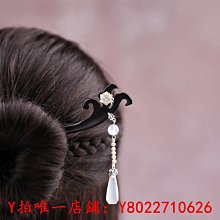 髮簪 簪子 玉簪 原創設計手工S925純銀發簪中式復古風鏤空牡丹發釵紋漢服綰發頭飾 歷史價格詳細信息