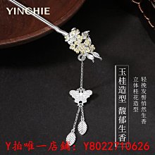 新中式古韻國風寬雕花手工鏤空雕刻黑檀木簪子日常盤發發簪木髮釵 歷史價格詳細信息